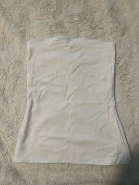 Babaton Strapless White Tube Top Small